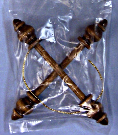 2\" Walnut Colored Wood Bell Pull